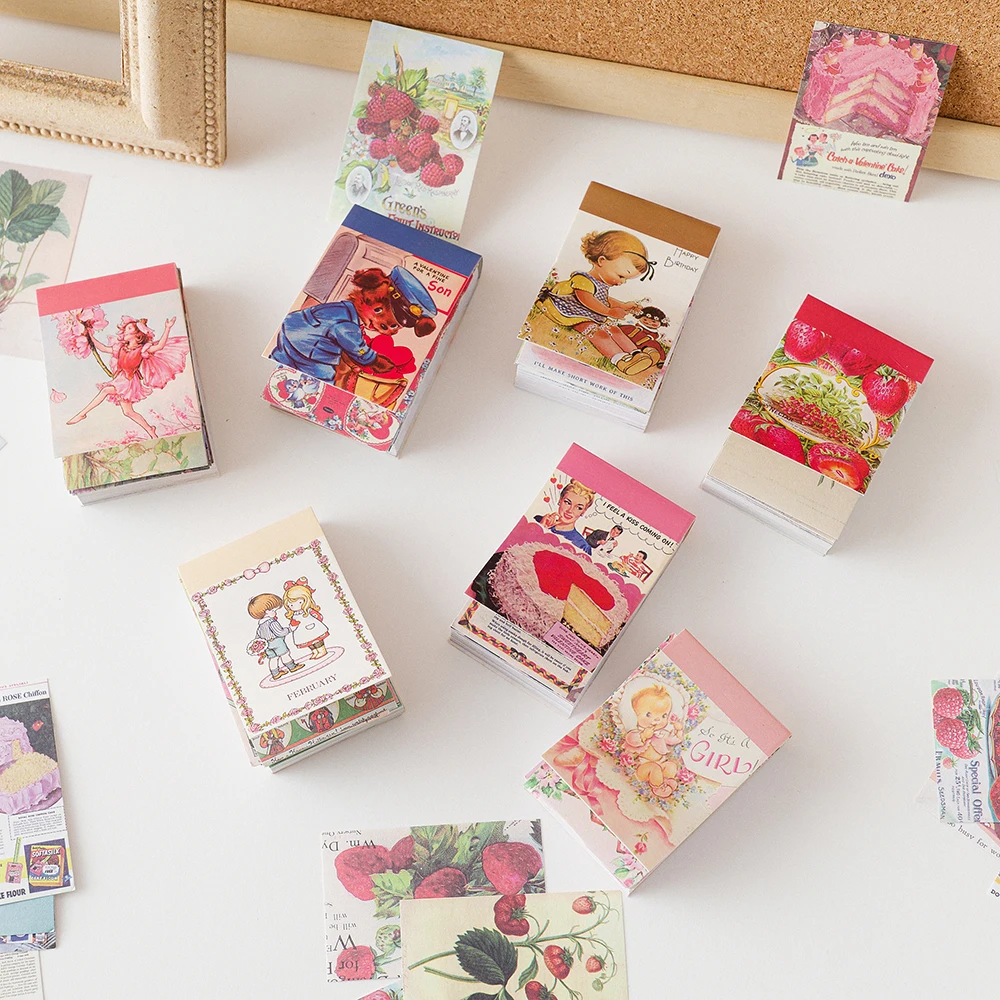 

20sets/lot Memo Pads Sticky Notes Cute animals Strawberry paper Junk Journal Scrapbooking Stickers Office School stationery