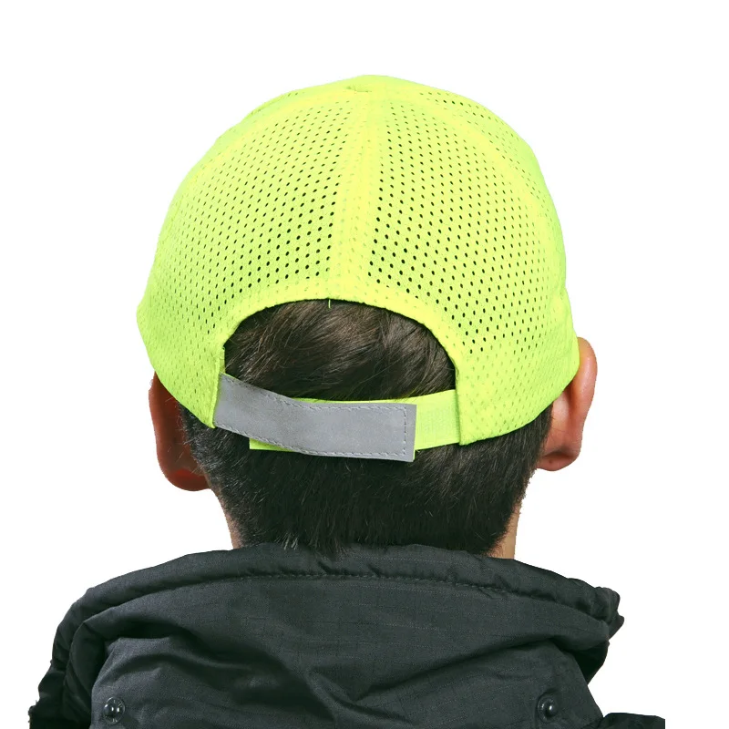 High Visibility Yellow/Lime Unisex Cap Hi Vis Workwear Reflective Baseball Cap Lightweight Breathable Hat For Outdoor Work