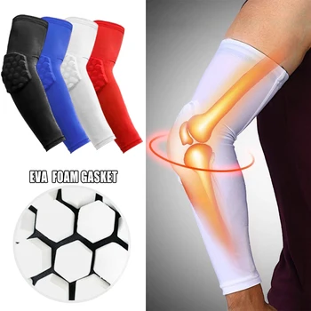 

2Pcs Arm Sleeve Elbow Pad Protection Compression Sport Arm Guard Pad Protection Sleeve Padding Baseball Football Basketball
