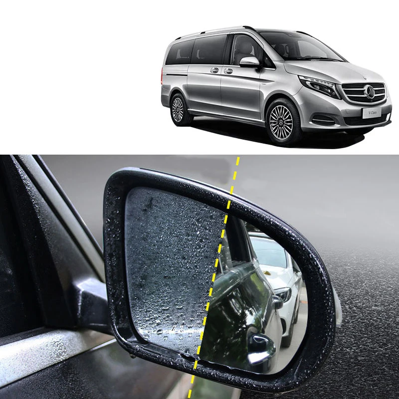 Lsrtw2017 Abs Автомобильная рамка заднего вида дождь щит пленка наклейка для Mercedes Benz GLE GLS ML GL - Название цвета: film VITO V260