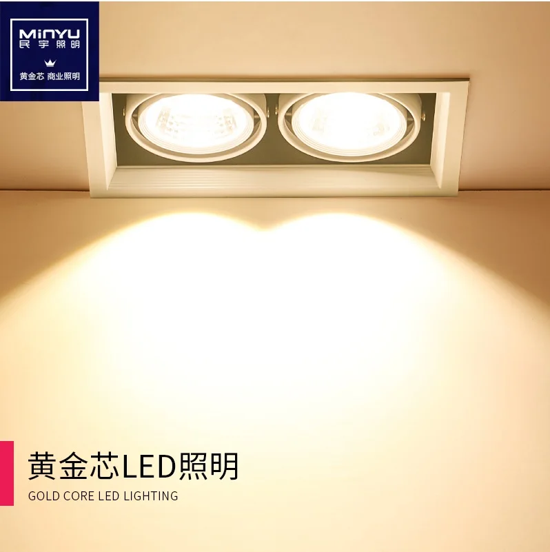 

10pcs Pack, Flush Mount LED Downlights in Metal Body / Gimbal LED Holder
