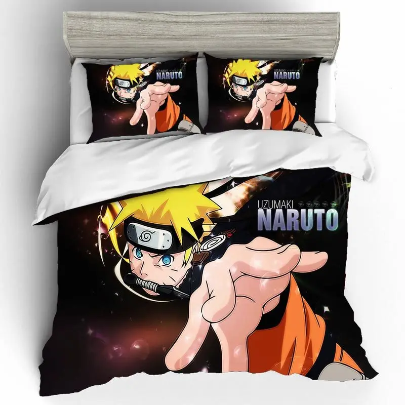

NARUTO 3D King Size Bedding Set Home Textiles Bed Linen Set Duvets And Linen Sets Bed Linen Comforter Bedding Sets Dropshipping