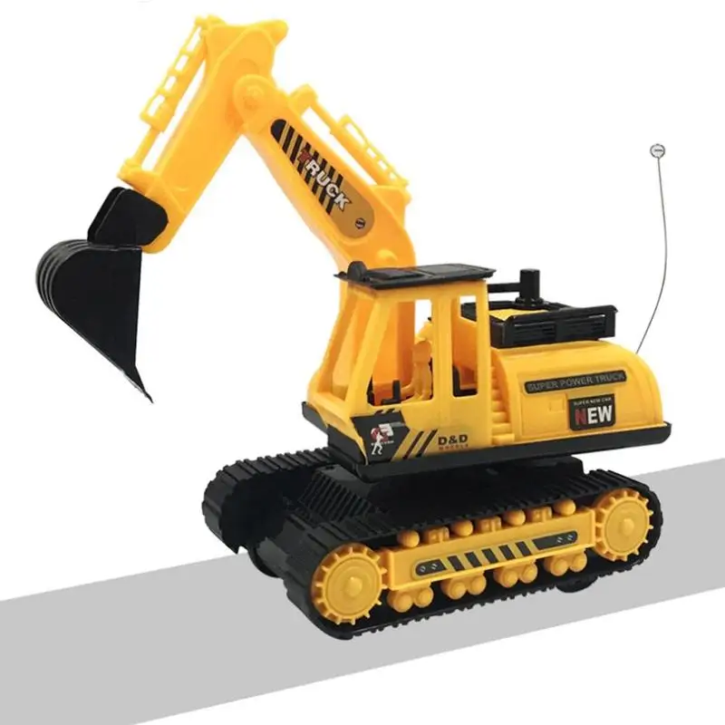 

Two-way Remote Control Excavator Toy Electric Construction Vehicle Resistant To Falling Simulated Excavator Truck Children Toys