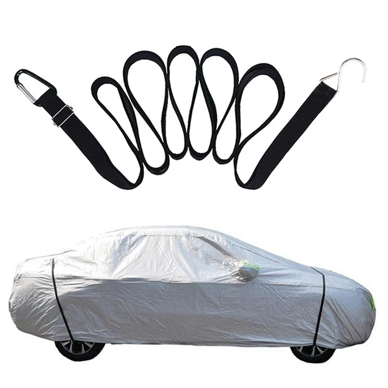 Universal Car Cover Elastic Windproof Strip Adjustable Length