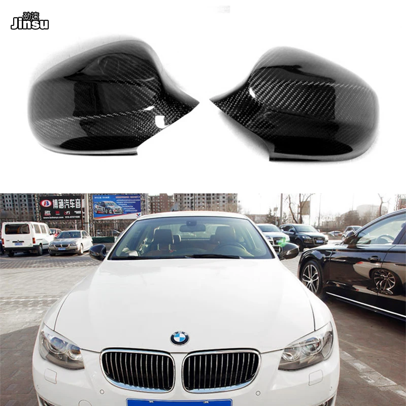 

Real Carbon Fiber Side Mirror Cover Caps Shell for BMW 3 seies coupe 325i 330i 335i 2010 - 2013 E92 LCI E93 Performance style