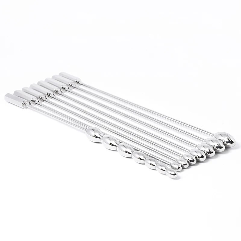 316L Surgical Steel 8 Pcs/Set Penis Plugs & Sounds Urethral Plug Urethral Sounds Dilator Erotic Adult Sex Toys for Men