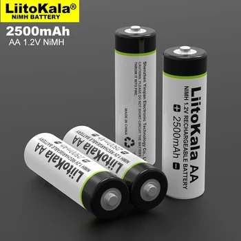 

4pcs/lot NEW Liitokala 1.2V AA 2500mAh Ni-MH Rechargeable battery aa for Temperature gun remote control mouse toy batteries