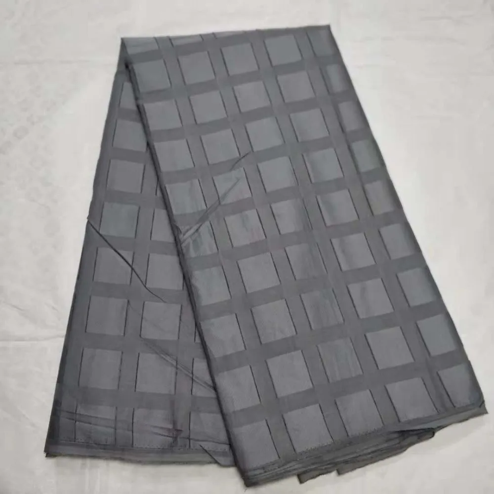 Серый простой Thail Швейцарский польский хлопок для мужчин мягкий Дубай швейцарское кружево нигерийский хлопок Atiku польские кружева материал 5 ярдов LY30