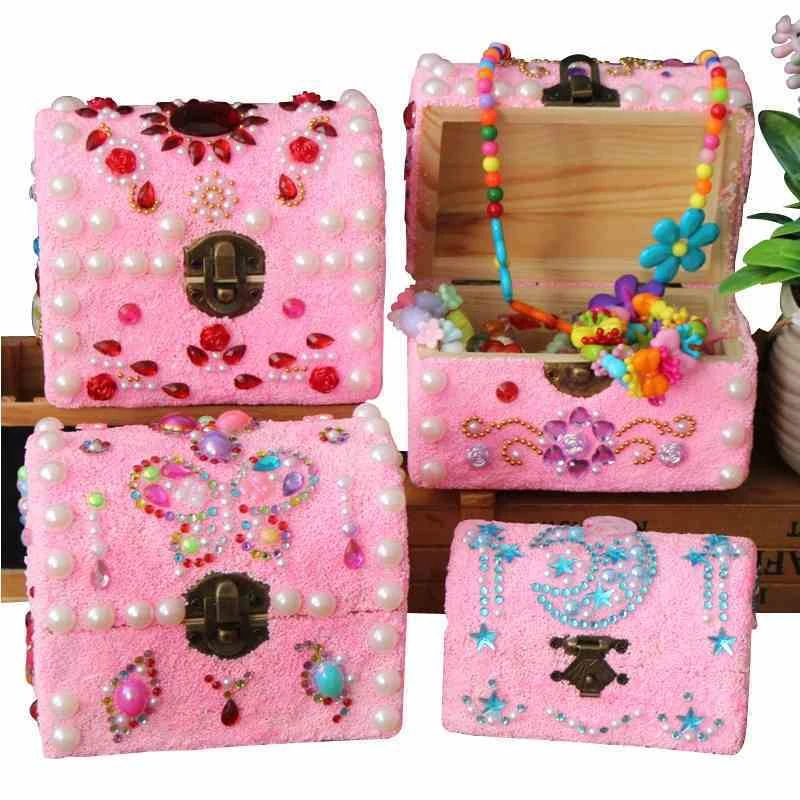 Детская hand-made из подручного материала сумка девушки твердые деревянные, для канцтоваров коробка пенал для карандашей Снежинка грязи палку дрель ящик для хранения