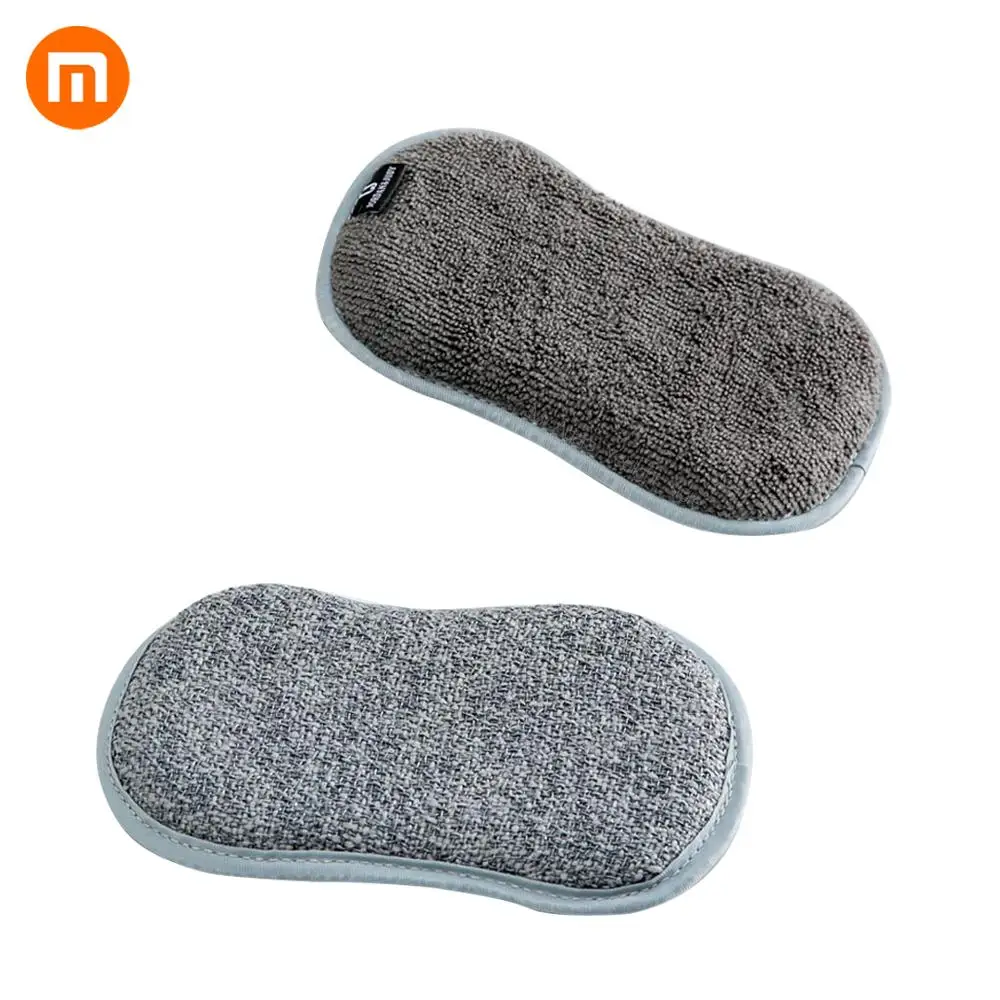 Set 2 шт. MI Mijia Jordan Judy Двухсторонняя щетка для мытья посуды щетка для чистки кухонной посуды Инструменты для мытья посуды губка горшок чаша очиститель - Цвет: Set