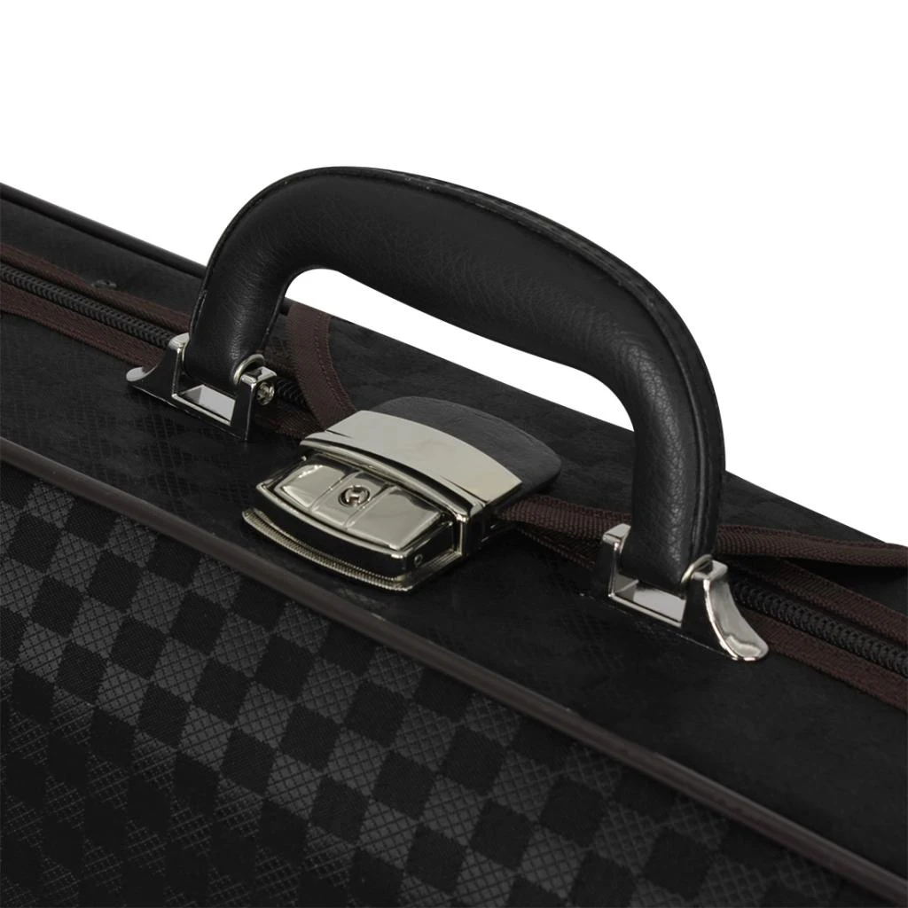 4/4 Violin Case Canvas Hard Case Shoulder Strap Black Color 2.14kg