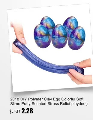 Полимерная глина яйцо красочная мягкая слизь шпатлевка Ароматизированная игрушка для снятия стресса игрушка для раннего развития игрушки