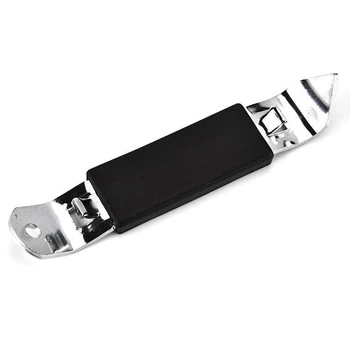 

8 Pieces Dual-Sided Punch Bottle Opener Stainless Steel Bottle Can Openers Hand-Held Bottle Openers for Manual Tool