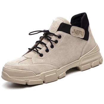 

Men Safety Boots Outdoor Men Breathable Shoes steel toe Puncture-Proof Workers Sneakers shoes zapatos de hombre