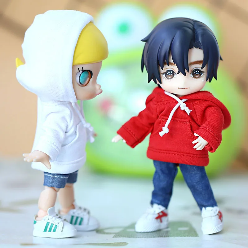 Ob11 одежда для малышей Молли действие Версия BJD body9 GSC однотонные нательное белье шнурок карман Спортивная Толстовка кукла аксессуары для одежды