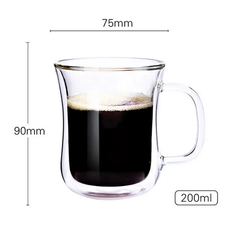 Кофейная кружка с двойными стенками, термоизоляционные офисные кружки ...