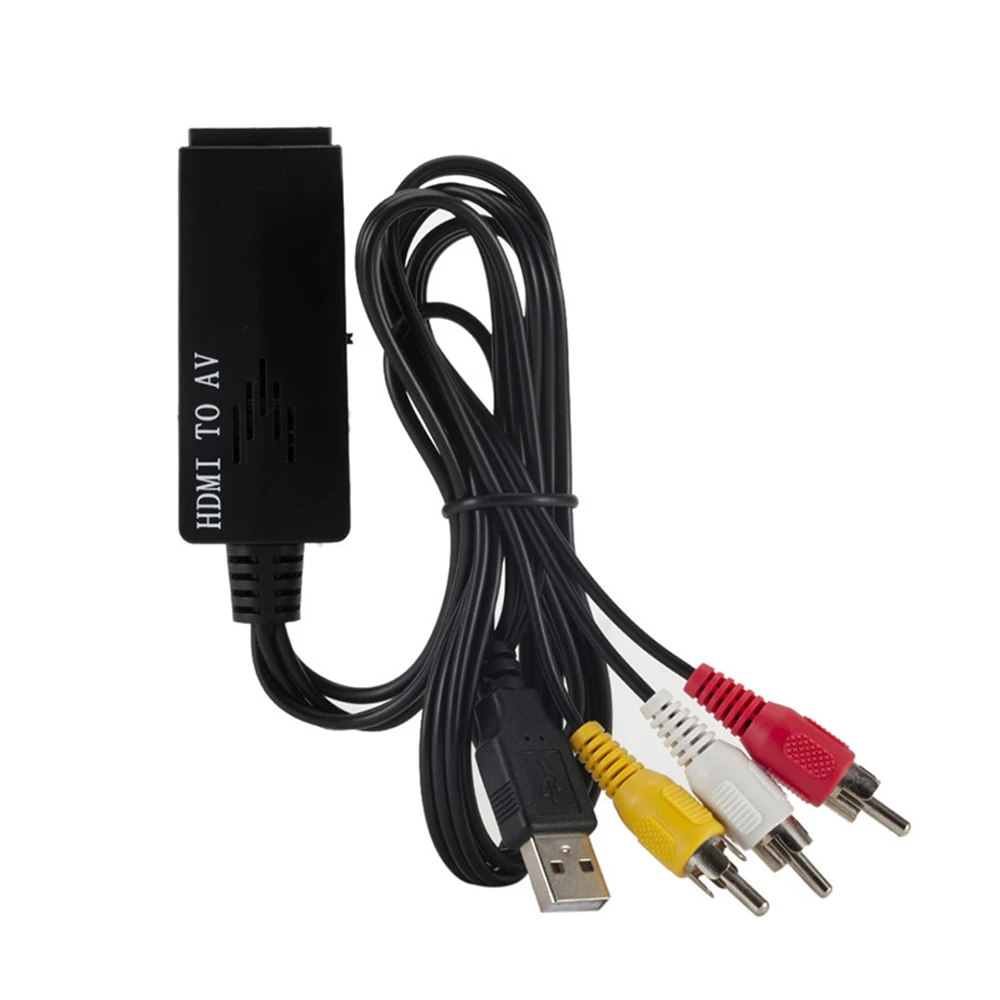 HDMI к 3RCA композитный AV/CVBS видео аудио конвертер HDMI2AV адаптер Поддержка NTSC/PAL для видеомагнитофона PS4 камера DVD - Цвет: YYPE0002-1