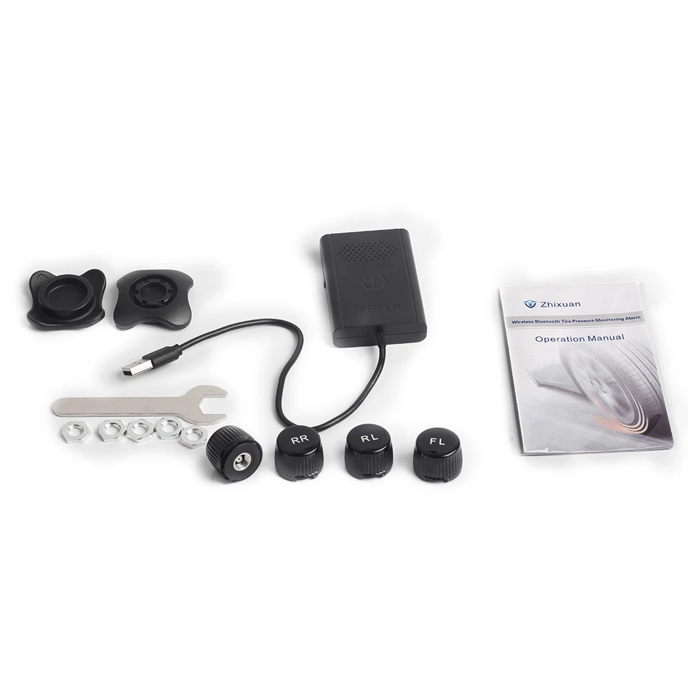  Prelingcar Car detector USB TPMS navegación Android 4 sensores internos inalámbricos Sistema de Mon