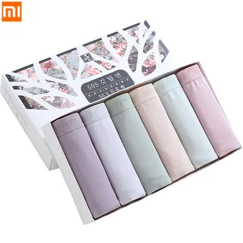 

6pcs/lot Xiaomi Women Underwear Female Soft Cotton Underwear Women's Comfortable breathable Girl Briefs Sexy Panties Thong Panty