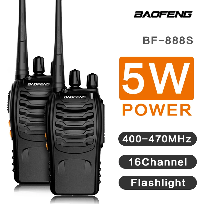 Рация Baofeng BF-888s Talkie 10KM VHF UHF HAM двухсторонняя радиосвязь рация 888s 2 шт. | Мобильные