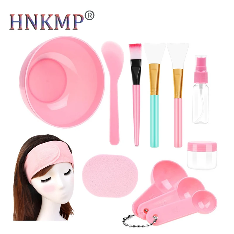 

HNKMP 12pcs DIY Mask Bowl Mixing Brush Makeup Tool Set Beauty Skin Care with Brush Mixed Stir Spatula Stick Measuring Spoon Kit