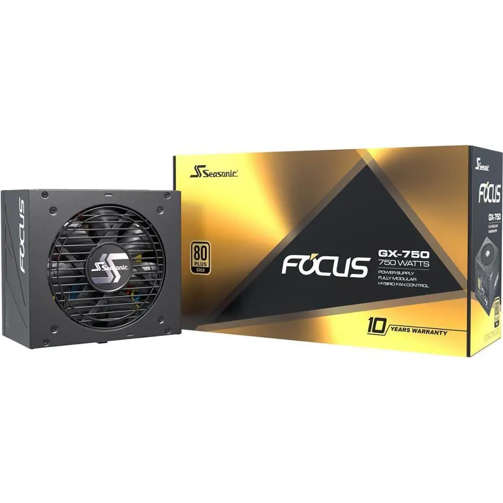 Seasonic FOCUS GX-750 750W 80 + золотой полностью модульный вентилятор управления в
