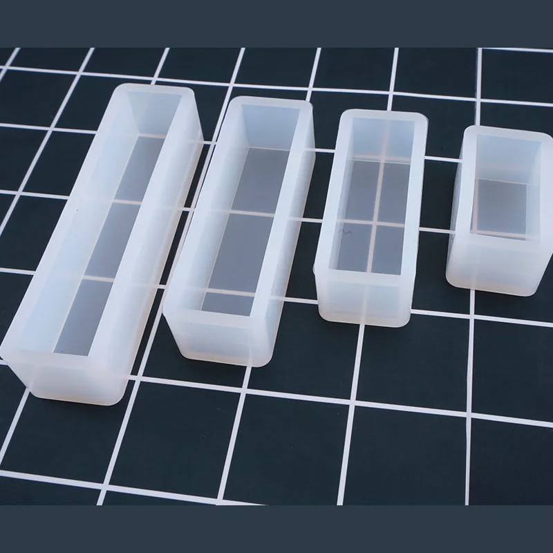 Creative DIY Crystal Epoxy Mold Cube Cuboid Mold Silicone Soap Making Handcraft Ornaments Decoration Mould Candle moule silicone
