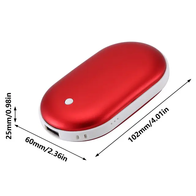 4000/8000Mah Aranyos Usb Újratölthető Led Elektromos Kézmelegítő Fűtés Travel Handy Longlife Mini Pocket Warmer Otthoni Melegítő Termék - Image 6