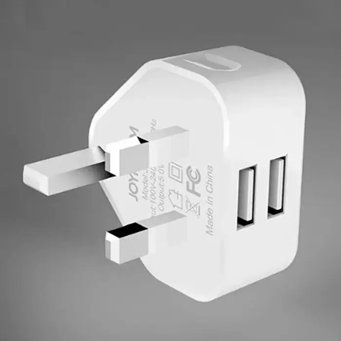 Британский штекер общий двойной USB Мобильный~+ 40 телефон плоская панель зарядное устройство 5 В 2A мощность доза не применяется адаптер 2.4A