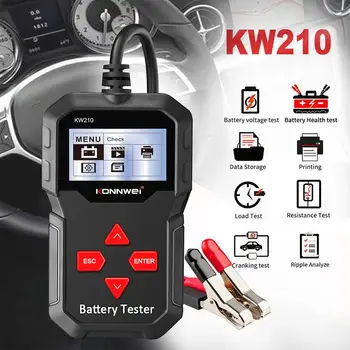 

KONNWEI KW210 Car Battery Tester 12V 100-2000 CCA Professional Automotive Alternator Digital Analyzer Waveform Voltage Test Tool
