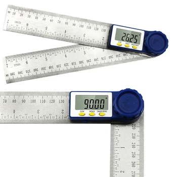 

0-200mm 2 In 1Digital Meter Angle Inclinometer Angle Digital Ruler Electron Goniometer Protractor Angle finder Measuring Tool