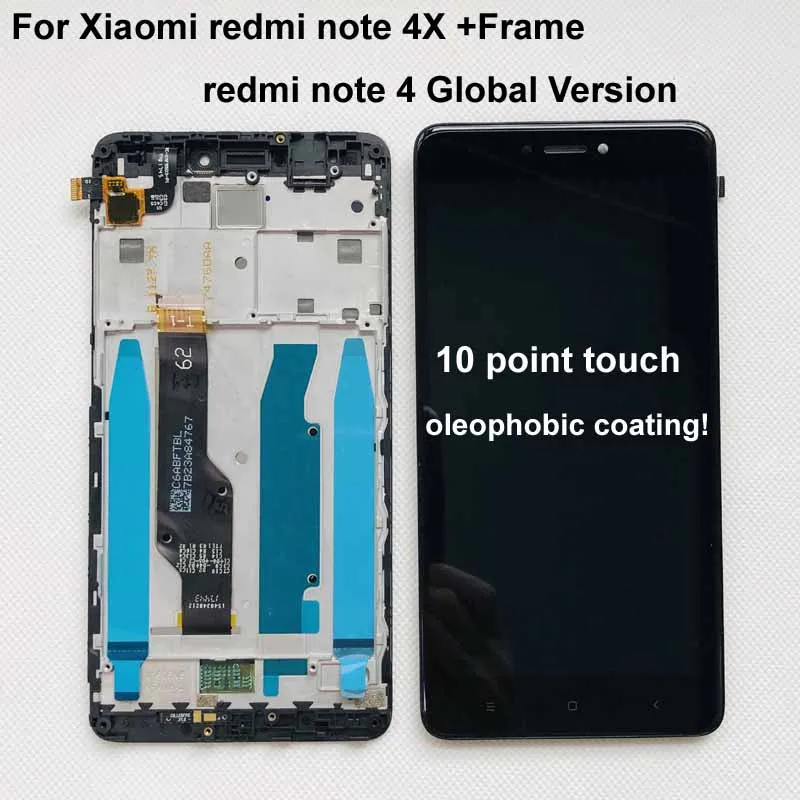 Полностью Оригинальный Новый 5 дюйма для Xiaomi redmi note 4X 4 глобальная версия ЖК