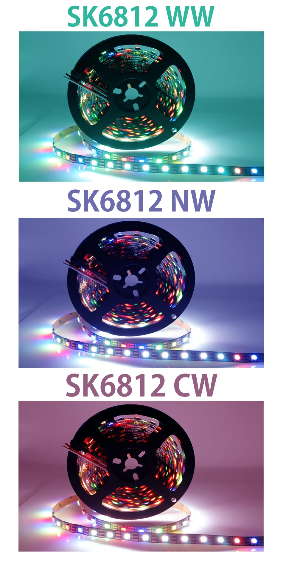 Светодиодная лента SK6812 5 в постоянного тока RGB аналогичная WS2812B IP30/65/67