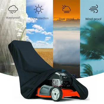 

VOGIVGO Waterproof Lawn Mower Cover Heavy Duty Push Mower Large Size for Universal Fit 210D Oxford Cloth Lawn Mower Cover
