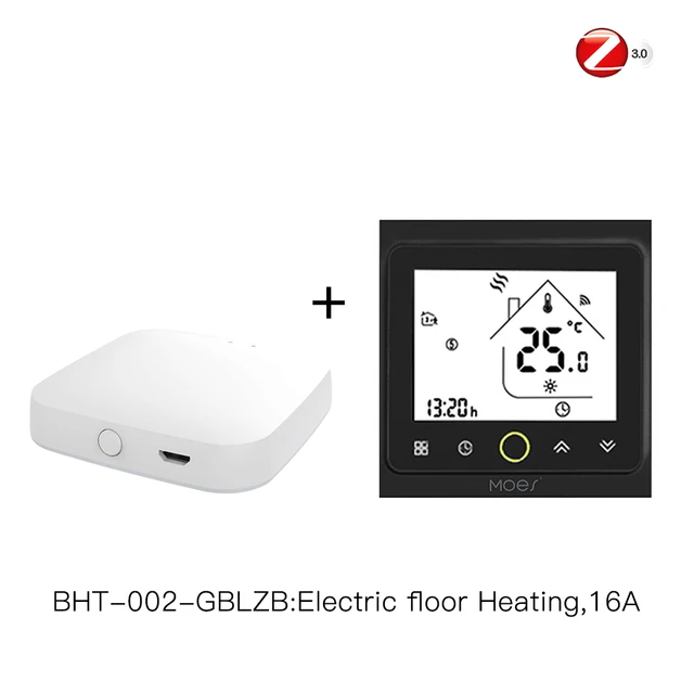 ZigBee Smart Thermostat Temperature Controller Hub Required Water/Electric floor Heating Water/Gas Boiler with Alexa Google Home Kit 5
