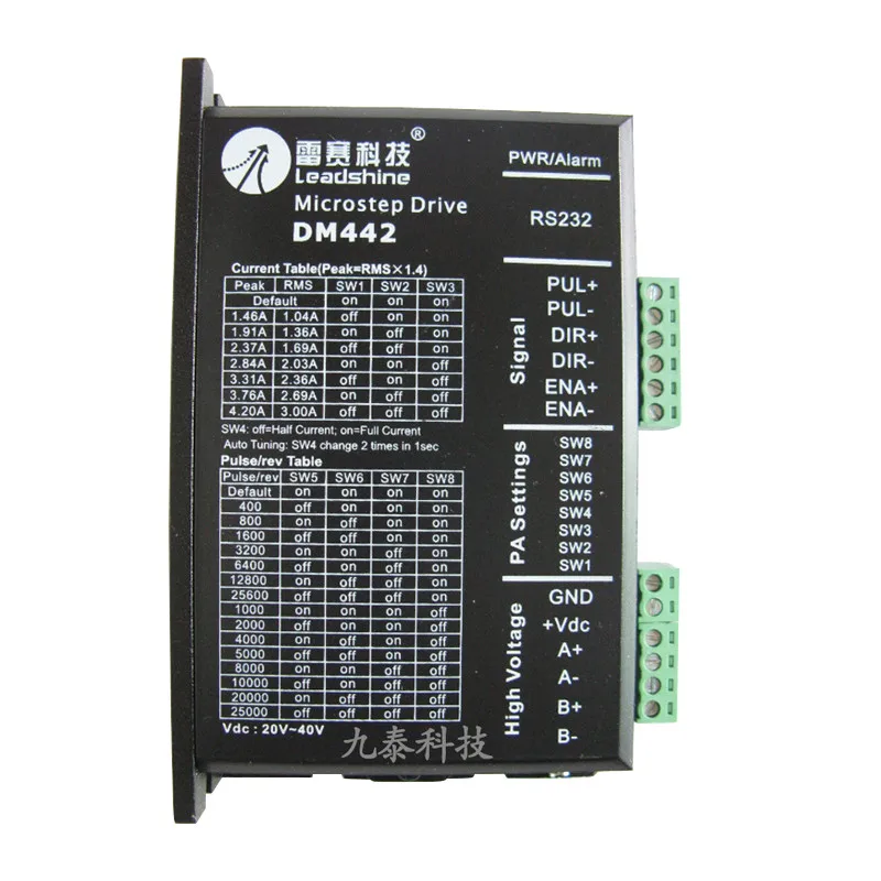 

LeadShine DM442, 2 Phase Stepper Motor Driver, Up to 40VDC / 4.2A / 512 microstep