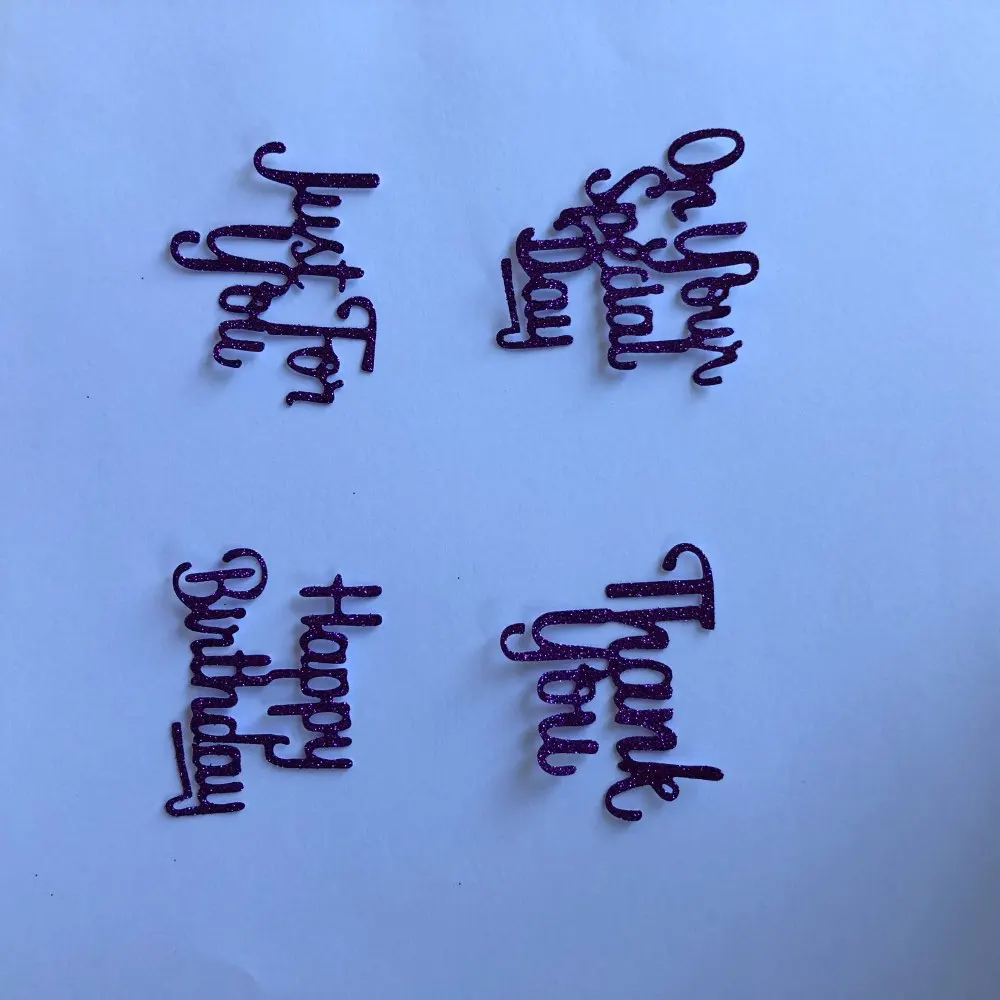 8 шт./лот поздравительная серия фраза штампы для резки металла DIY скрапбукинга