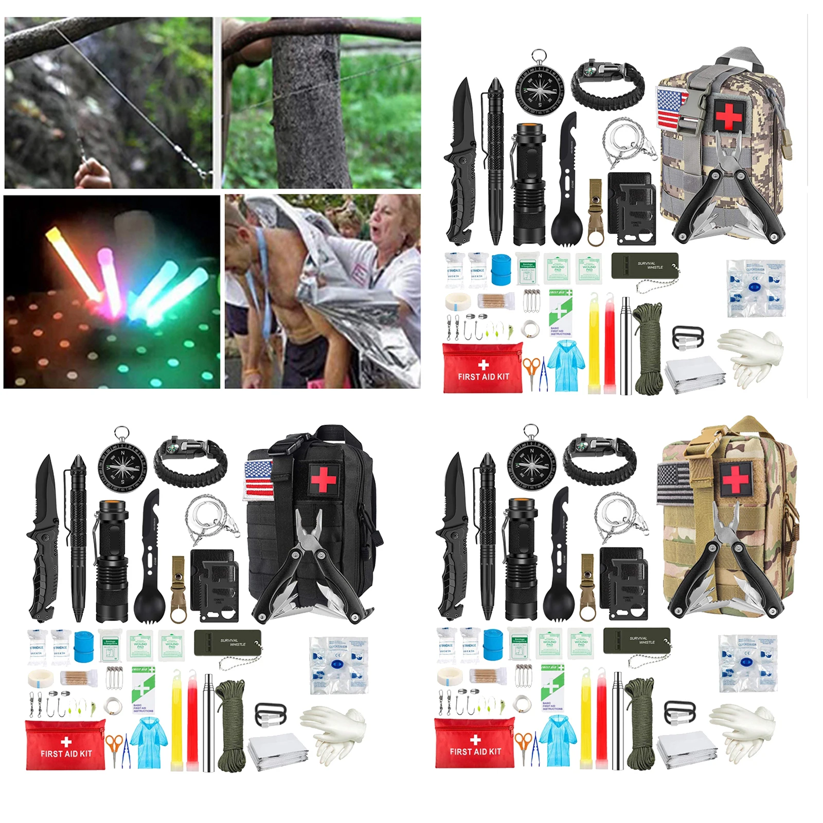 33-in-1 Emergency Survival Gear Kit Tactical SOS  Birthday Gift Son