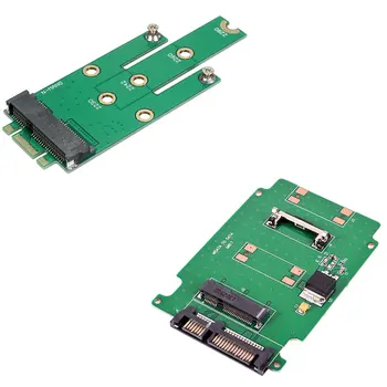 

Msata PCI-E 3.0 Ssd to Ngff M.2 B Key Sata Interface Adapter Card & 50mm to 2.5 Inch Sata 7+15Pin Adapter Converter Card
