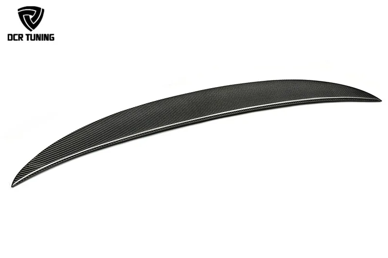 For BMW E90 spoiler E90 & E90 M3 carbon fiber rear trunk spoiler 318i 320i 325i 330i 2005-2011 E90 sedan rear wing CF (3)