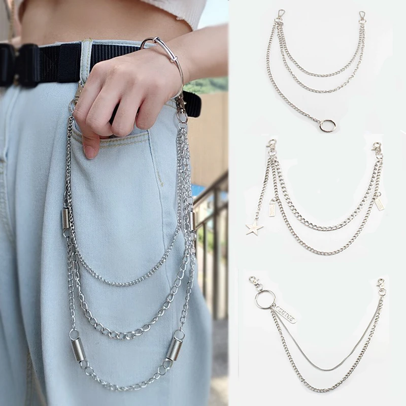

24 Styles Men Women Luxury Belts Waist Chain Gifts Multi-layer Hip hop Punk Waist chain Trousers Jeans Pants Accessories Jewelry