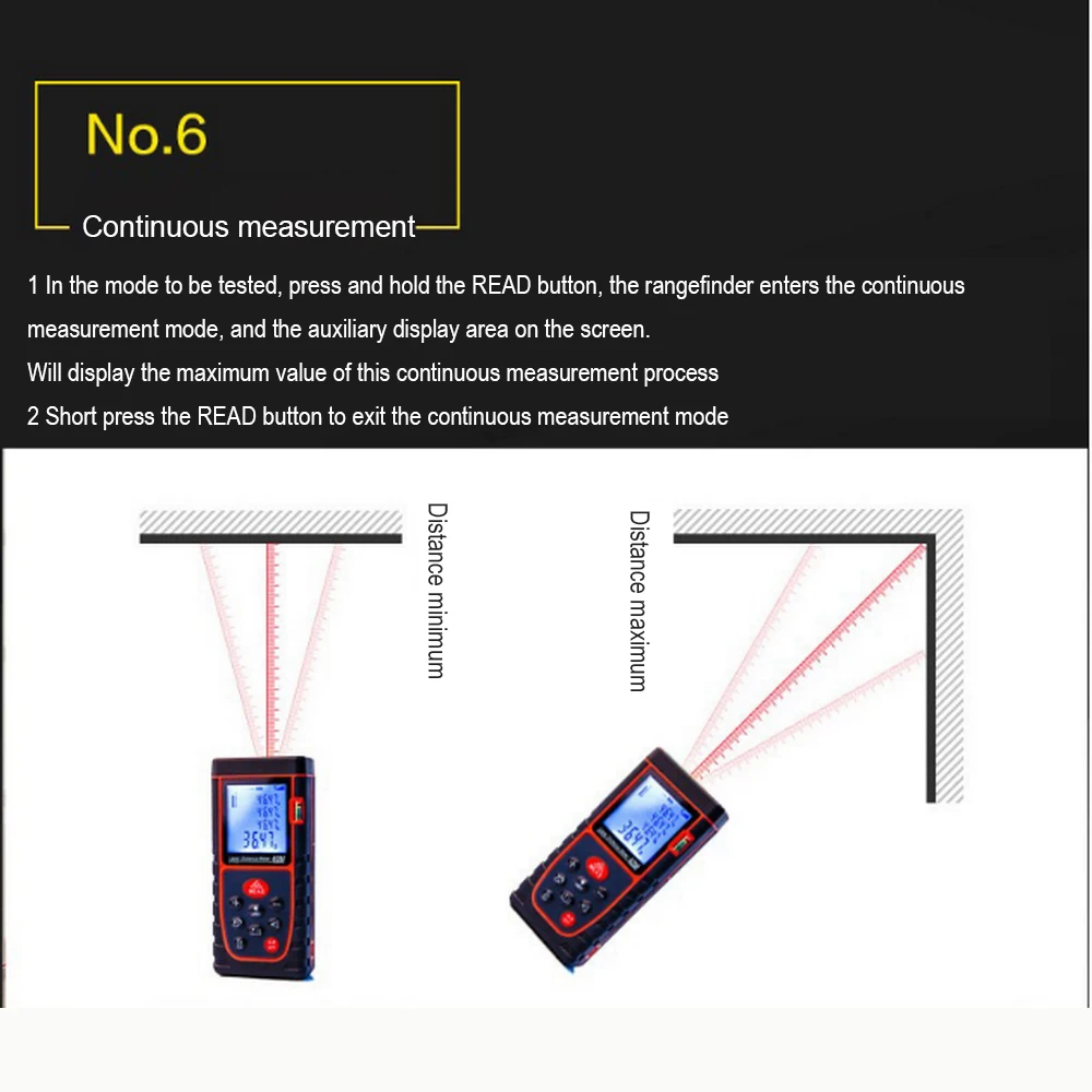 Laser Rangefinder distance meter 50m 60m 40m Laser Distance Meter Digital Laser Tape Range Finder Build Measure laser ruler