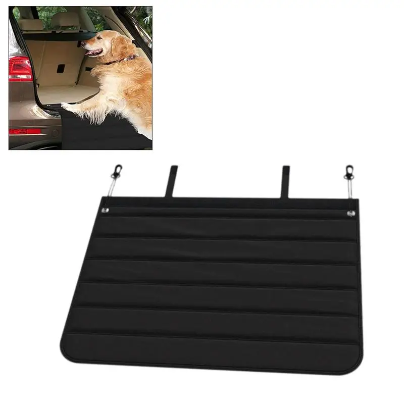 Alfombrilla antisuciedad para el maletero del coche, almohadilla de protección para el parachoques, plegable, fácil de limpiar, para suministros de mascotas, color negro