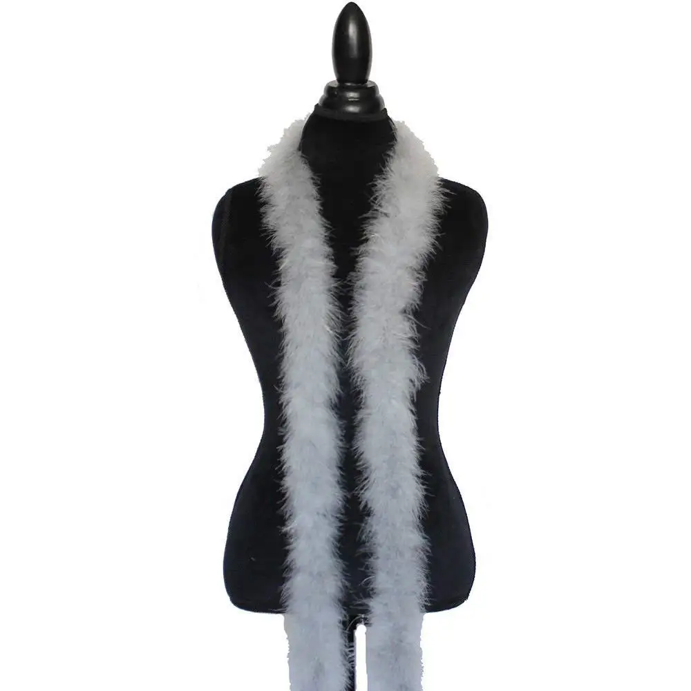 grey MFeathers 4 м/лот 25 г пушистое перо марабу Турция boas Fringes 2 метра/шт. Для рукоделия изготовления ювелирных изделий DIY аксессуары полосы - Цвет: grey
