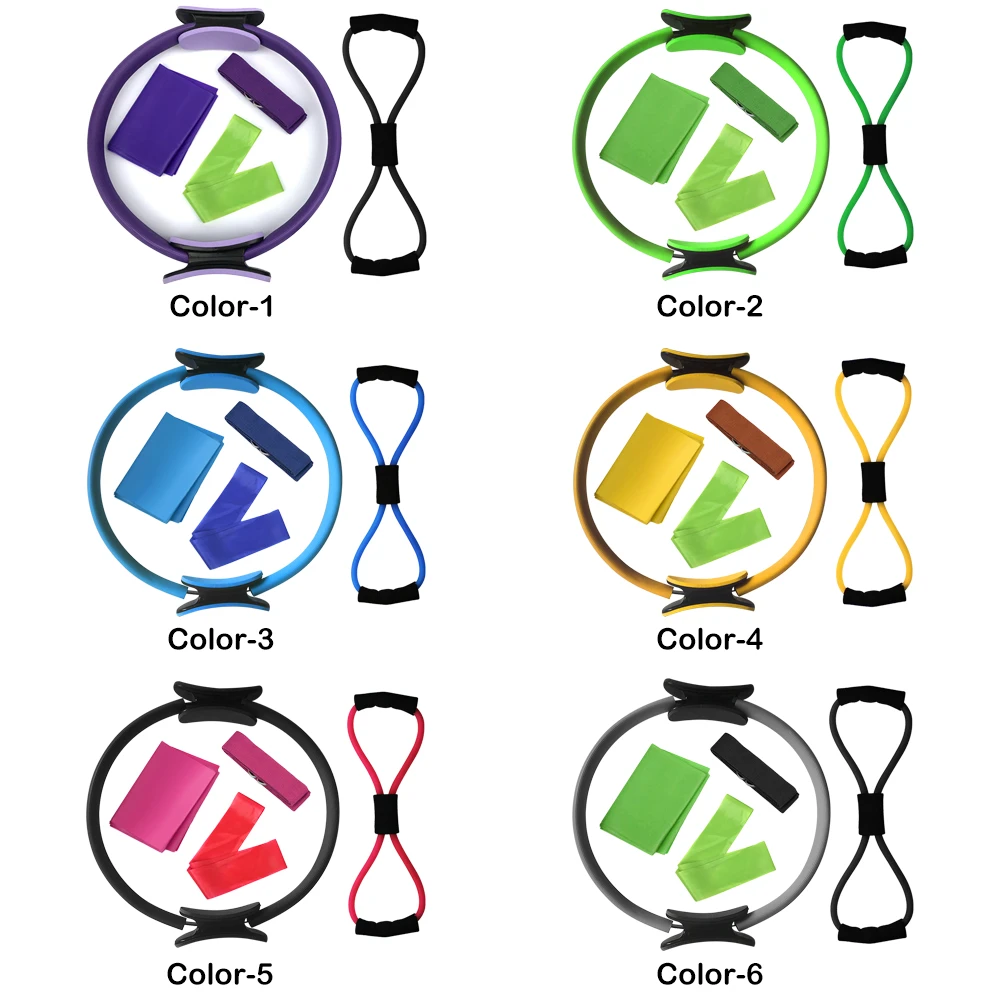 Lixada, кольцо для пилатеса, для йоги, хлопковый ремешок, сопротивление, петля, группа, рисунок, 8, резистивная лента, для упражнений, растягивающийся ремень, оборудование для йоги, набор