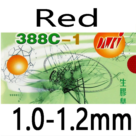 Red 1.0-1.2mm Dawei 388C-1 King of Medium Pips-Out резиновый пинг-понг с губкой - Цвет: Red 1.0-1.2mm