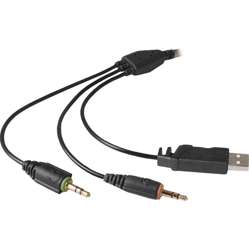 Headset Defender Warhead G 500 black brown wired stereo 20 20000 Hz 32 Ohms 115 dB 20 16000 Hz 54 dB USB 2x mini jack 50 mm black brown