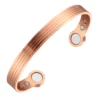 Oktrendy Pure Copper Bangle Magnetic Adjustable Cuff Bracelets Male Copper Health Energy Magnetic Bracelets Bangles For Women 2