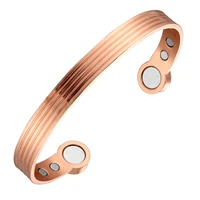 Oktrendy Pure Copper Bangle Magnetic Adjustable Cuff Bracelets Male Copper Health Energy Magnetic Bracelets Bangles For Women 2