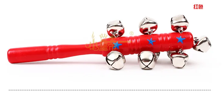 Little Emperor Wood Rattle Toy Baby Hand Rattle Concert Cheer Infant Sound Making Children'S Educational Toy
